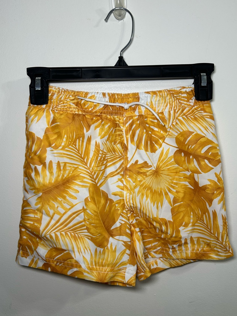 Janie and Jack Golden Apricot Palm Swim Trunks NWT